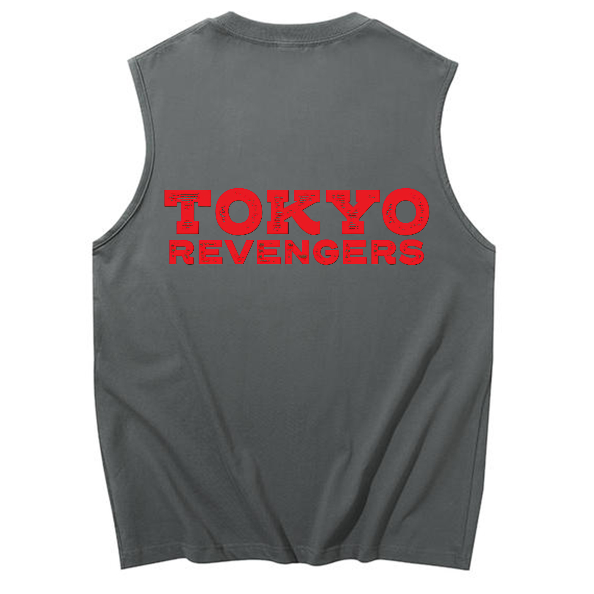 （画像用） 東京リベンジャーズ Tokyo Revengers コットン100％タンクトップ（背面プリント）